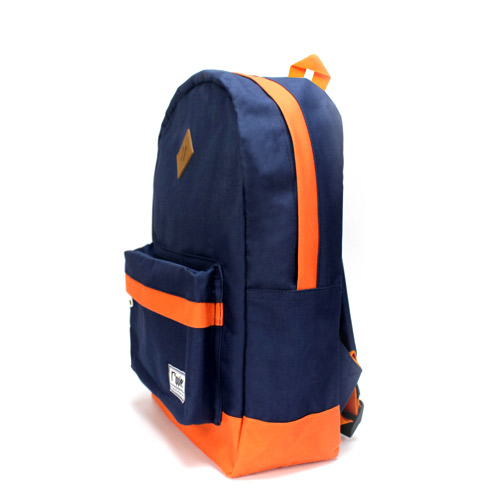 blue orange backpack